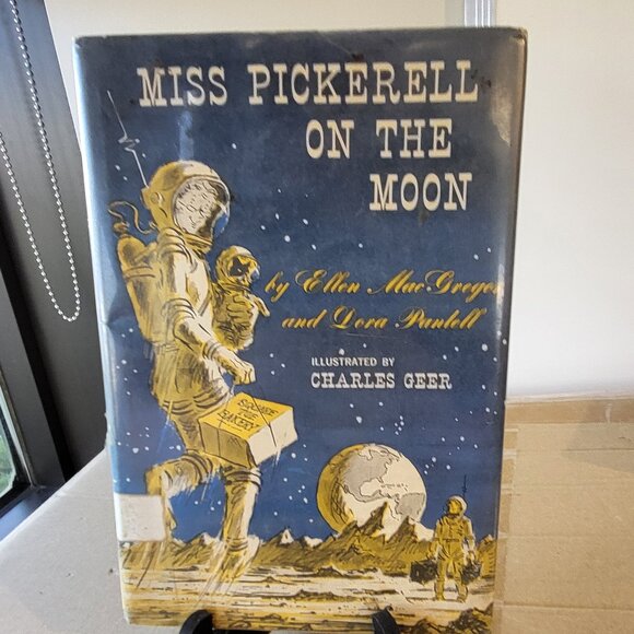 Miss Pickerell on the Moon By Ellen MacGregor /Dora Pantell VTG 1965 HC EX-LIB - Picture 1 of 13